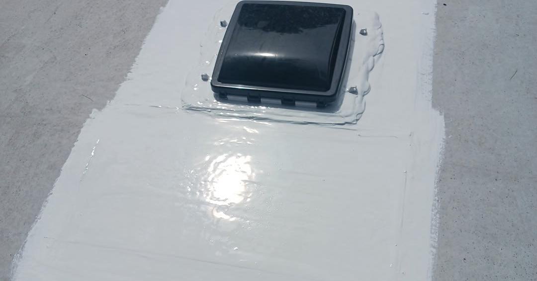 Close view of sealed RV roof vent after Coastal Care Detail applied a protective coating